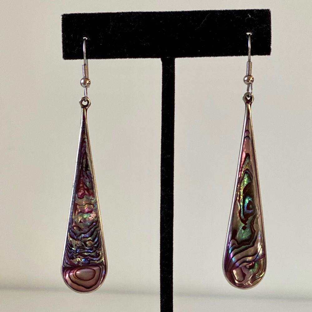 Gorgeous 925 Abalone Alpaca Handmade Earrings